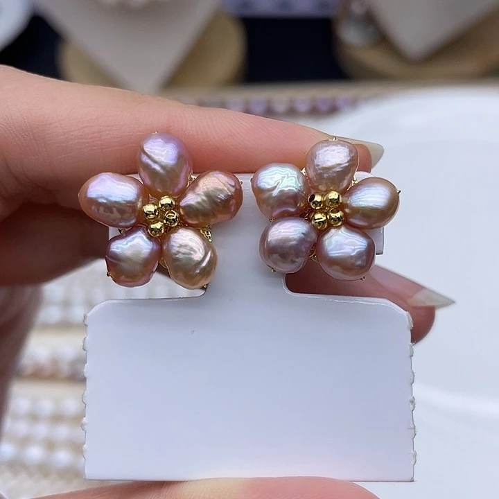 颈饰银S925镶嵌淡水珍珠