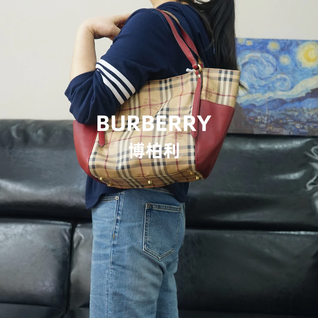 95新 BURBERRY/博柏利  巴宝莉/格纹战马单肩包/HD02723024/3024