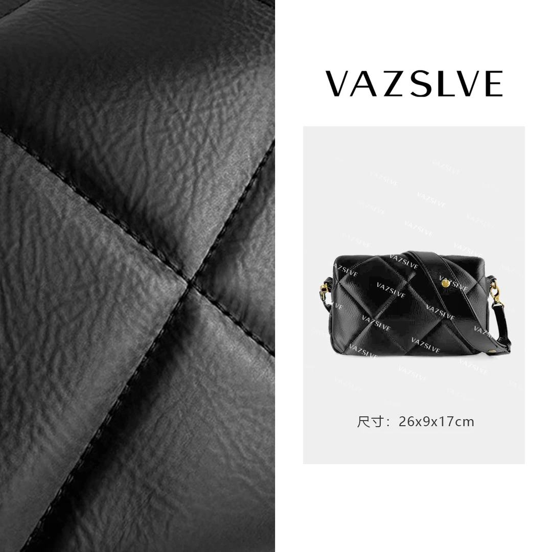 FES-5034-黑色轻奢手工慵懒气质秋冬百搭腋下包