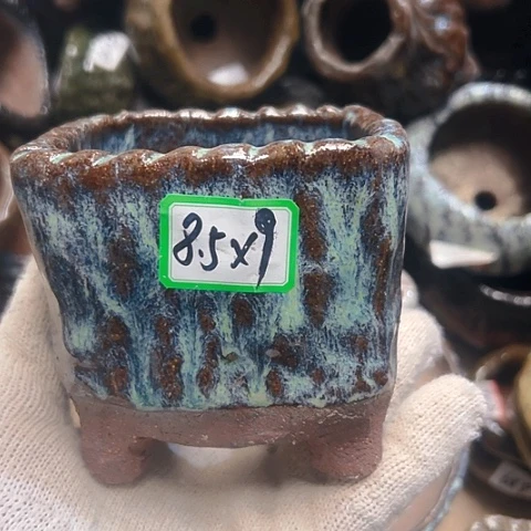 红陶粗陶花盆手工