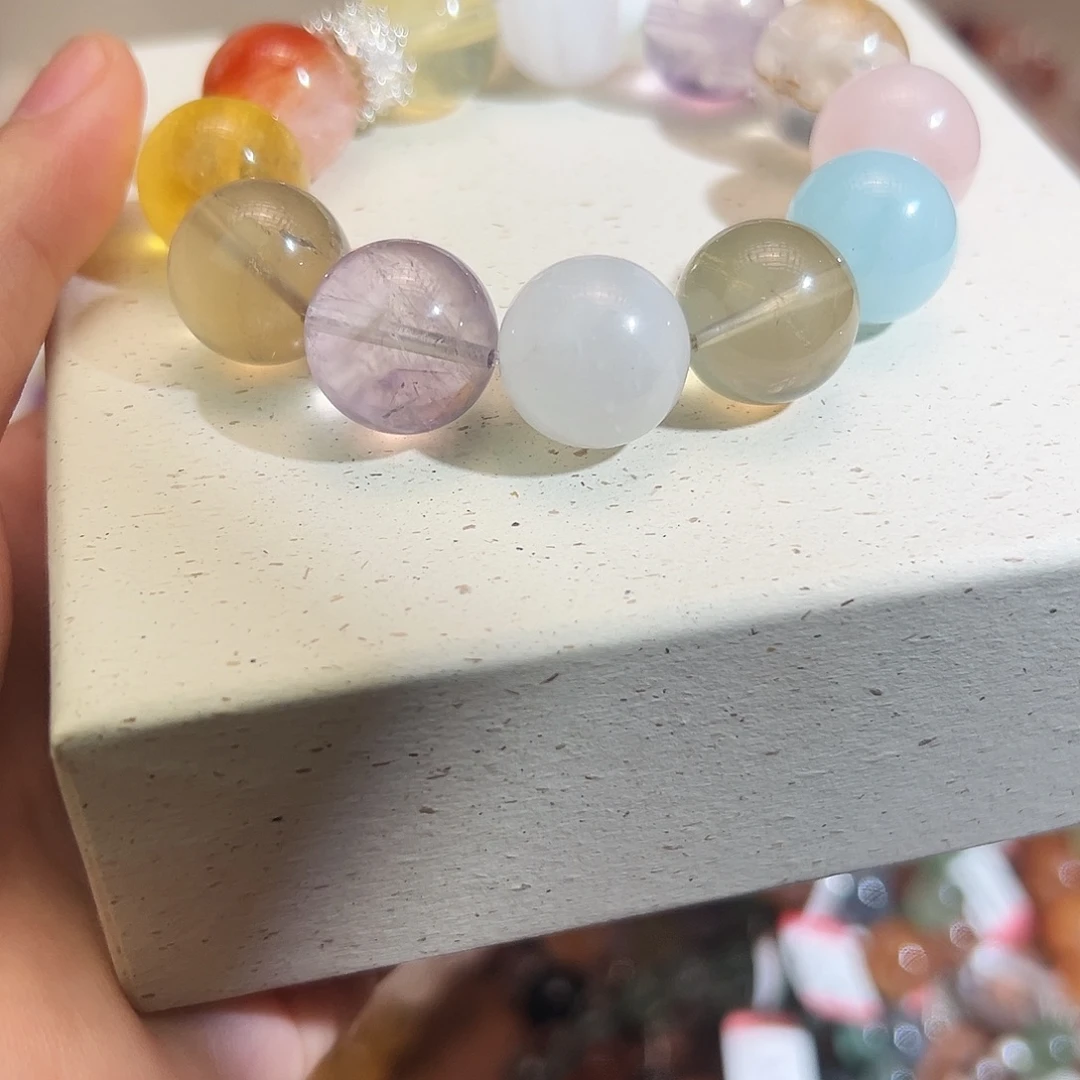 合金手链烟晶多宝