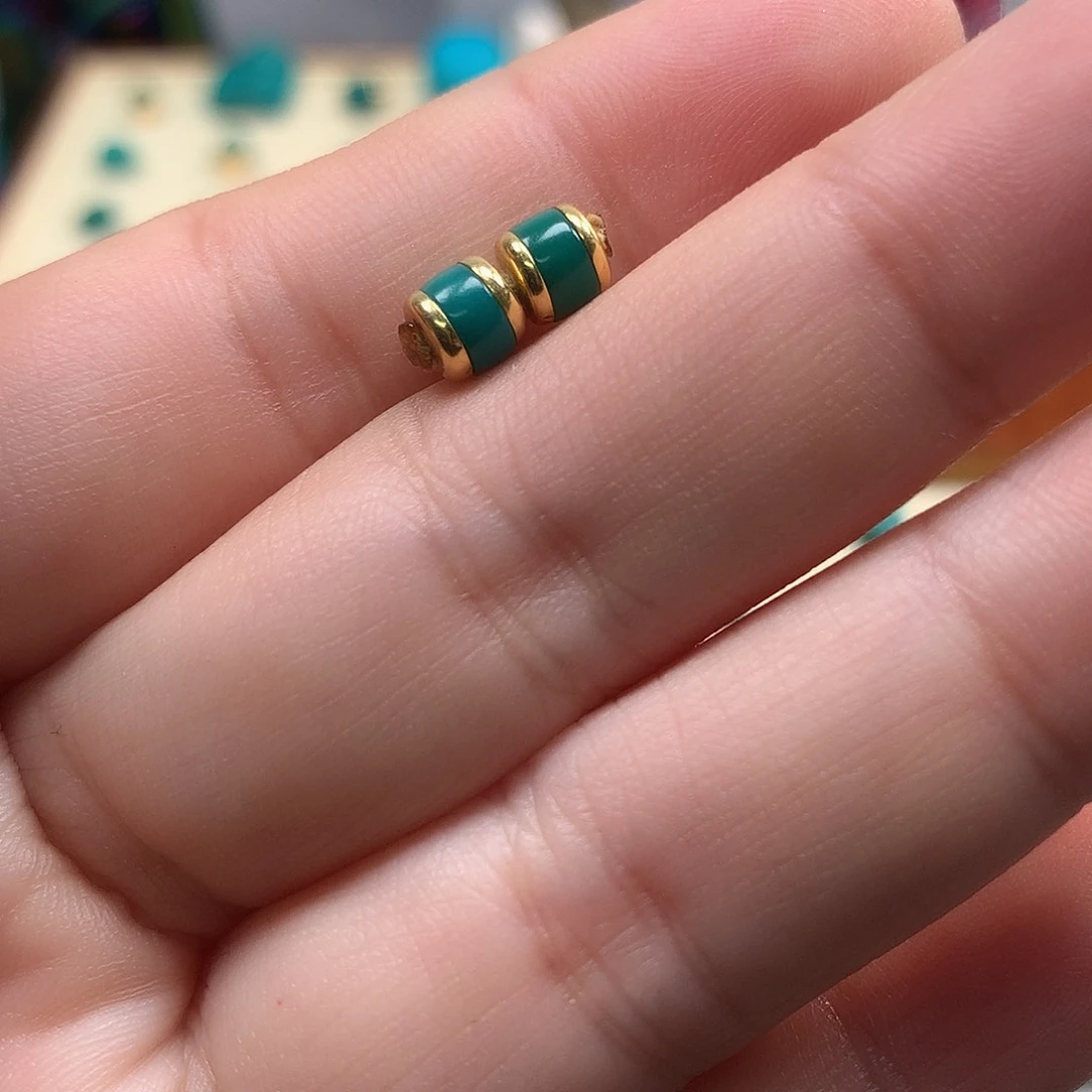 绿松石配饰18K金镶嵌