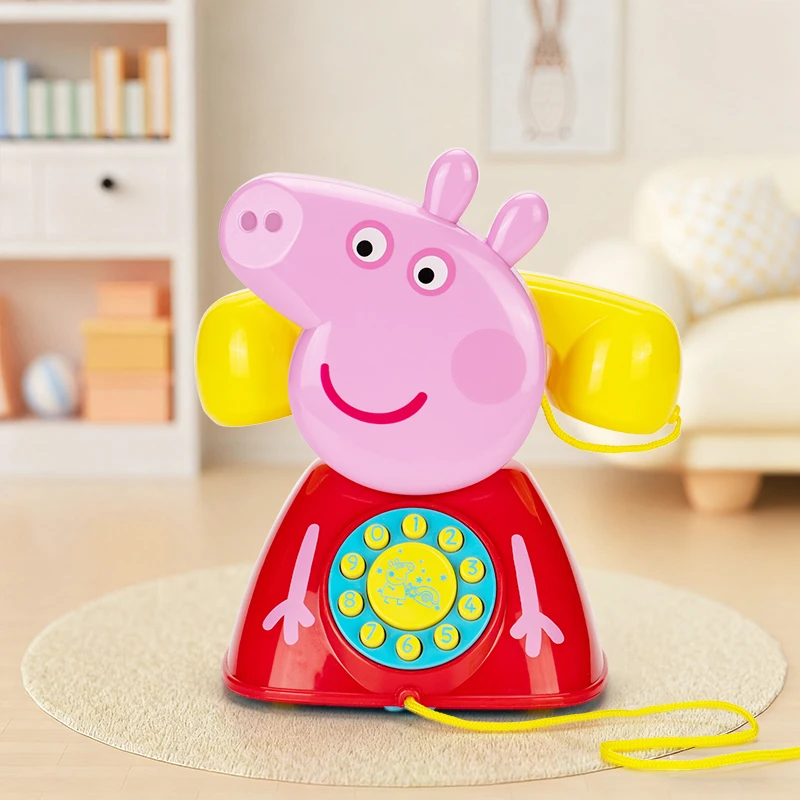 小猪佩奇儿童仿真电话机1-3岁宝宝过家家男女孩早教玩具新年礼物