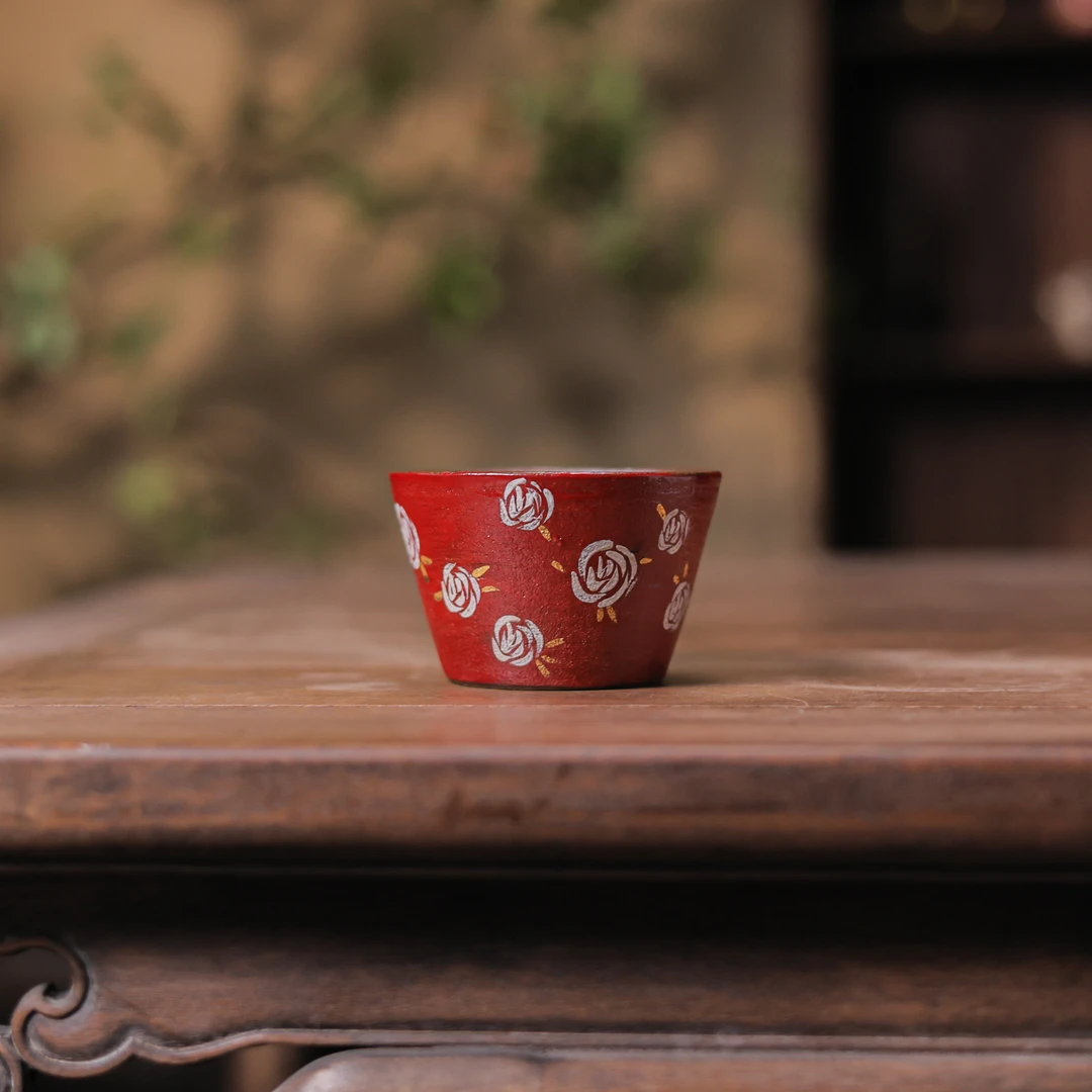 【慕白茶集】 玫瑰咖啡杯220ml（蕉白S0748）