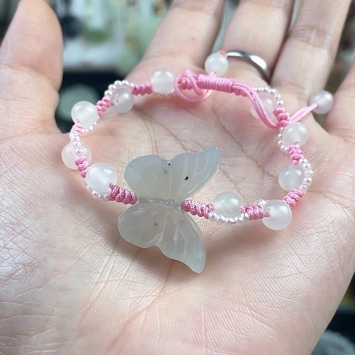 蛇纹石玉合金颈饰