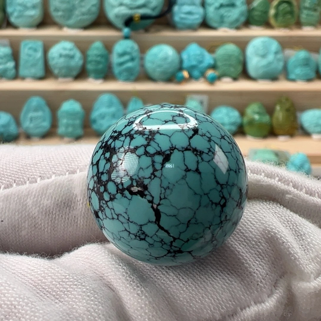 未镶嵌绿松石圆珠21.2mm