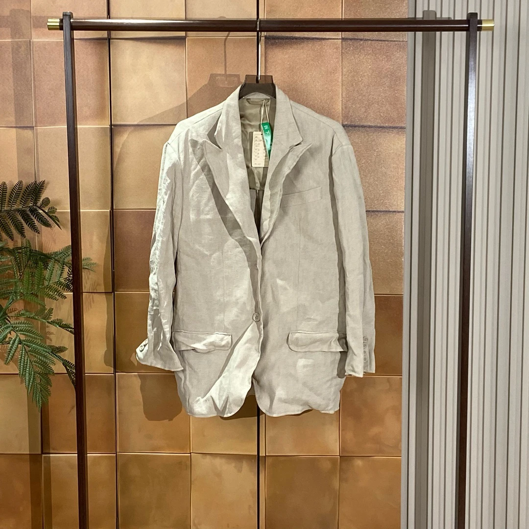 99新 YSL/圣罗兰 Acne studios卡其色西装外套/32码/98新/26482