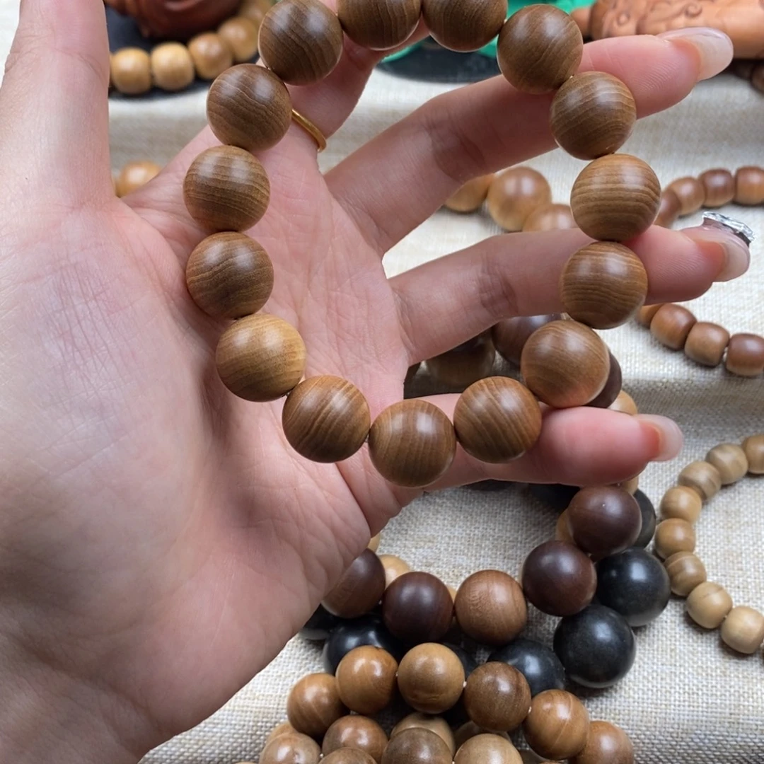 檀香木手串/手链印度迈索尔，老山檀香，奶香1.5