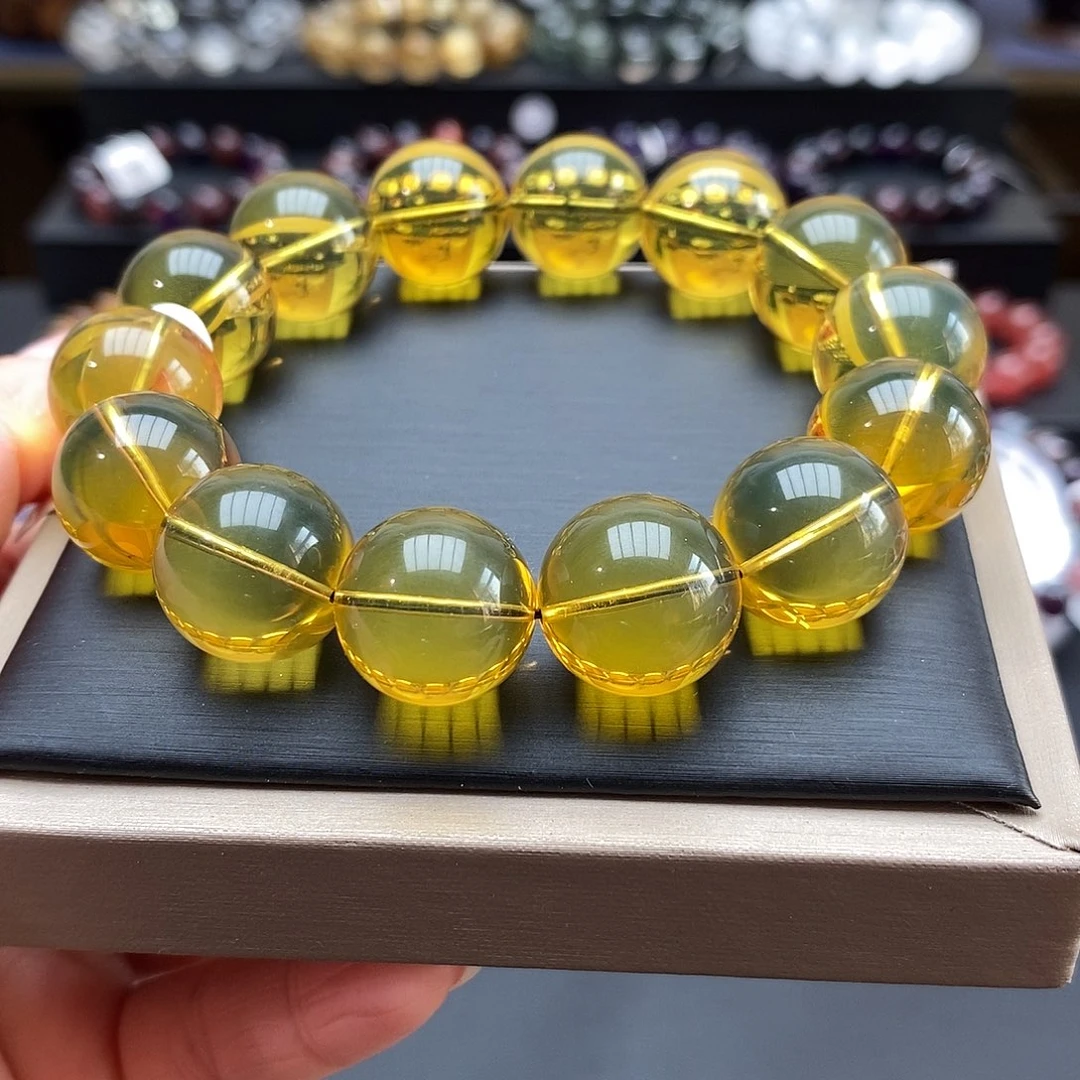 蓝珀手链未镶嵌手链