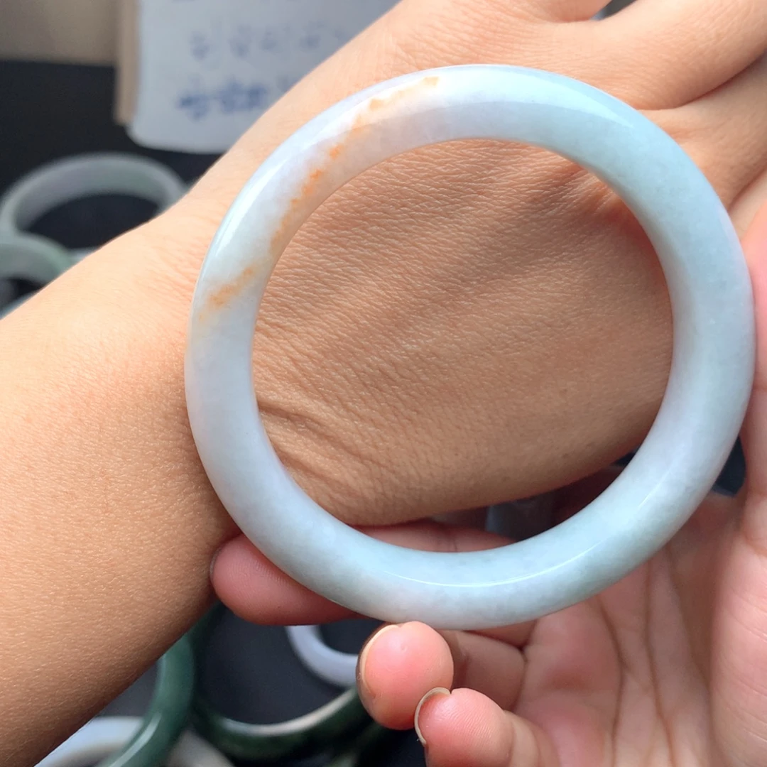 定制翡翠未镶嵌手镯55不退不换