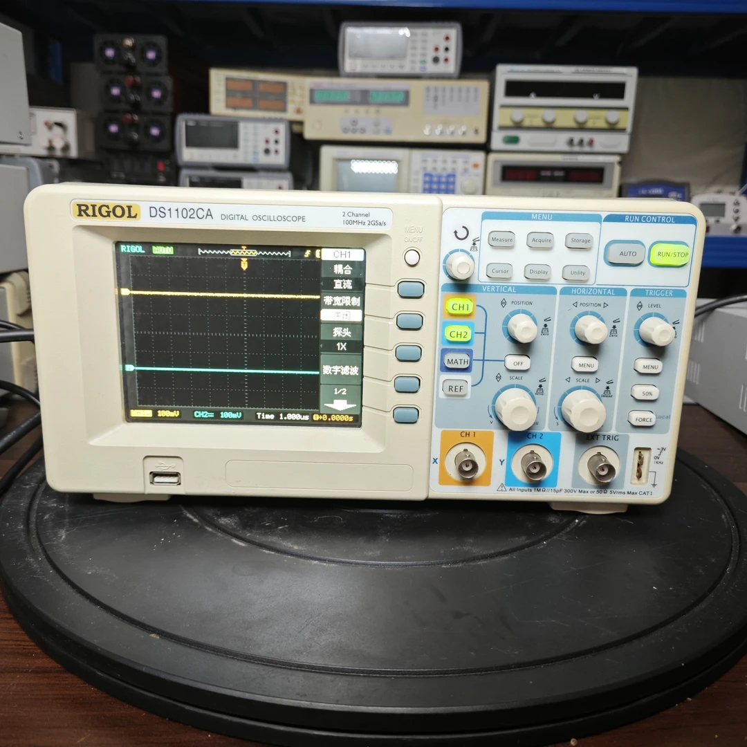 普源DS1102CA数字示波器双通道100M高精度示波器