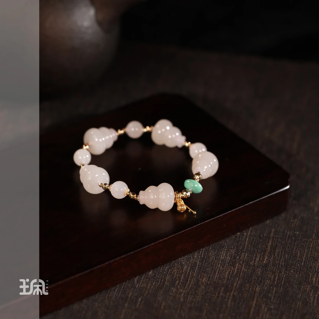 昭禄|和田玉*手串*18K金镶嵌XYC25042813多样性发其一