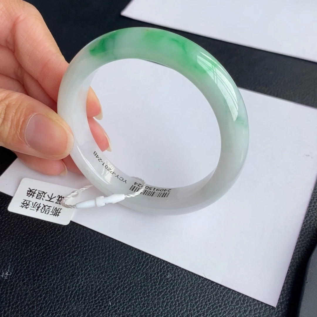 翡翠未镶嵌手镯53正圈