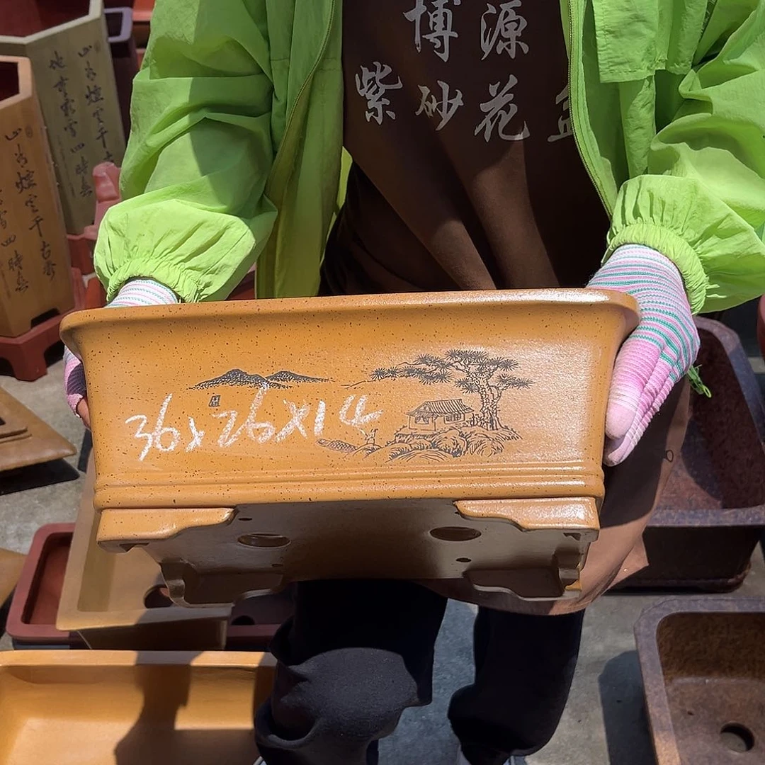 紫砂花盆盆景艺术