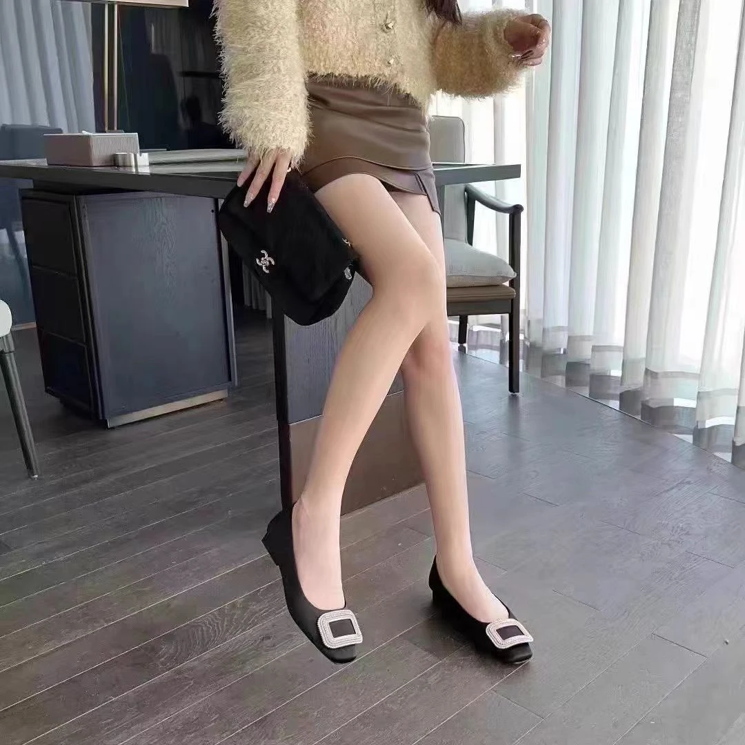 36062 新款法式浅口平底方头百搭单鞋