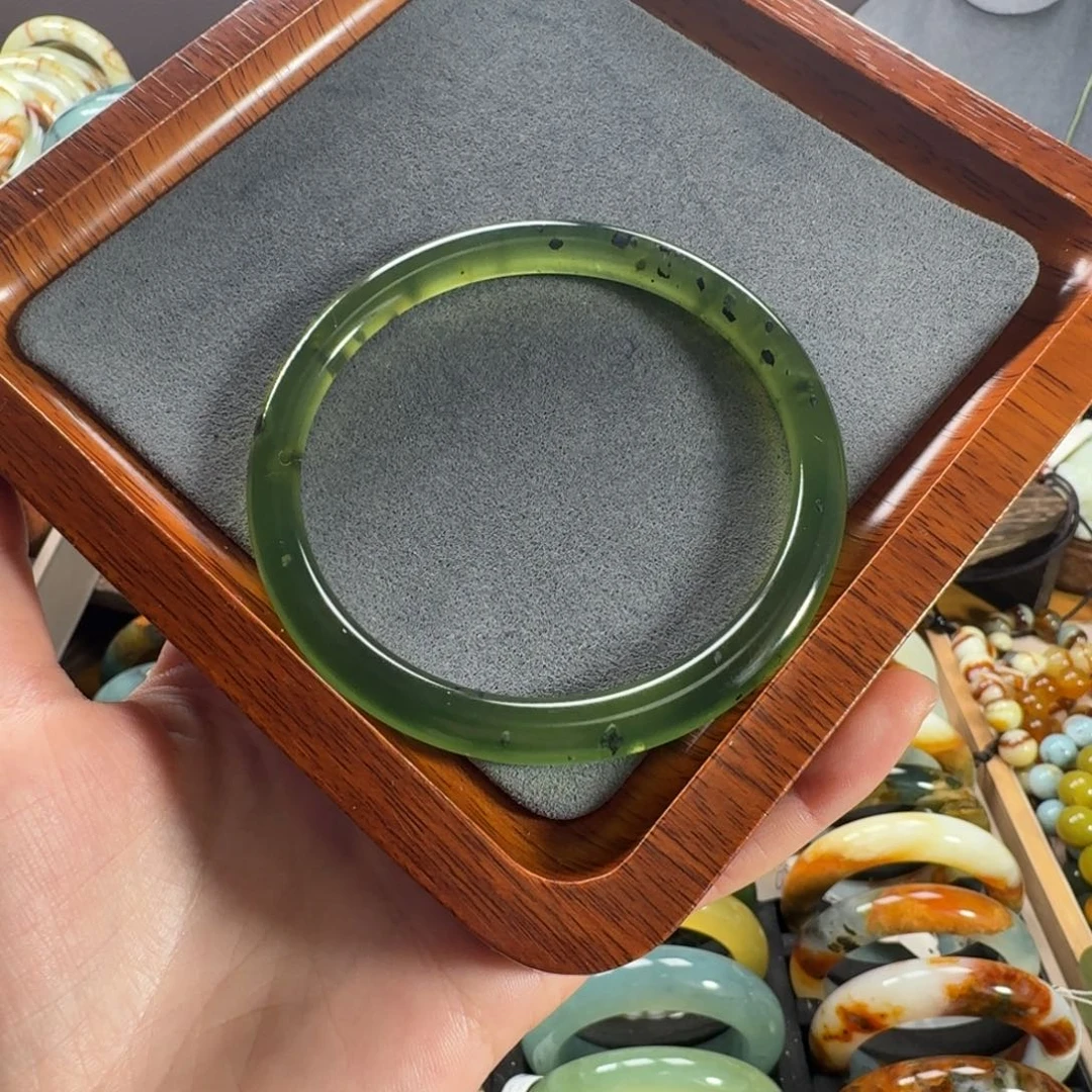 蛇纹石玉合金手镯64.4