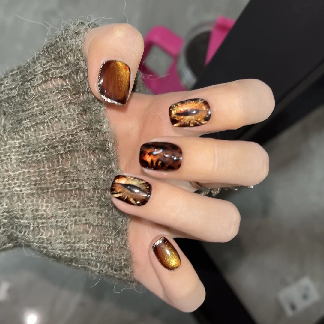 TMT-nail【急支糖浆的那只豹】兽瞳猫眼手工穿戴甲