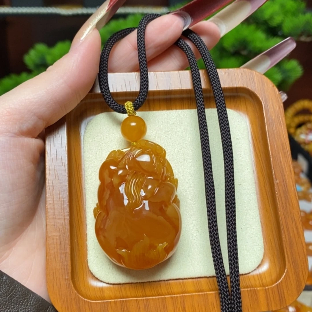【闪购商品】蜜蜡颈饰未镶嵌项链