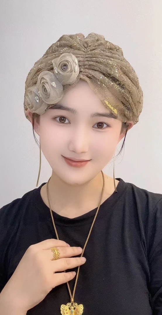 玫瑰系列-发带帽