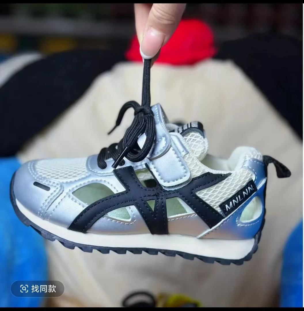 【镂空A21-1]男女夏季防滑透气镂空运动阿甘鞋儿童老爹鞋小童单网