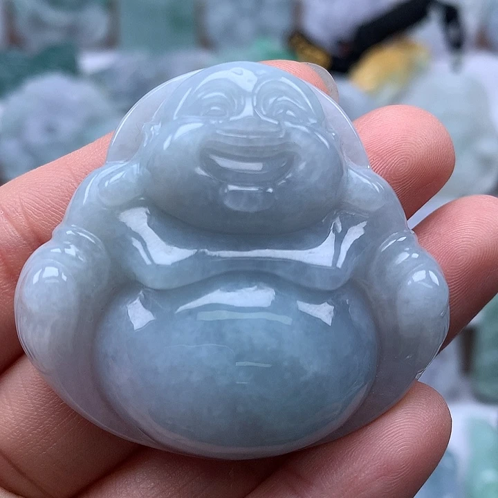 翡翠未镶嵌颈饰大佛福利卡厚11+