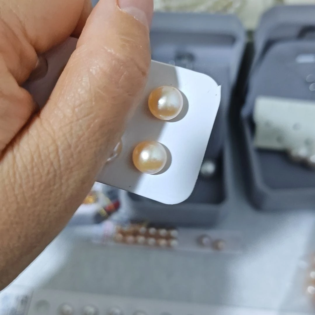 未镶嵌淡水珍珠8.5-9mm左右馒头珠