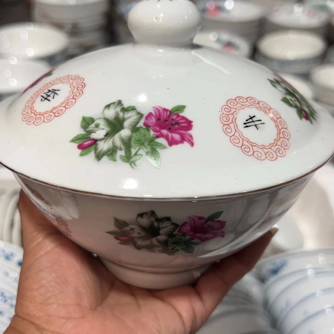 醴陵高温瓷老碗15厘米微瑕