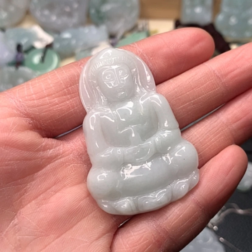 【闪购商品】翡翠颈饰未镶嵌观音