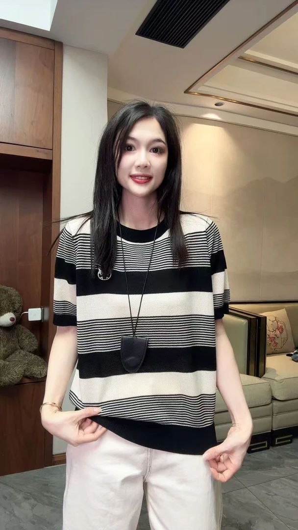 1313夏季新款针织短袖