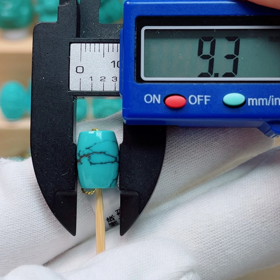 未镶嵌绿松石桶珠