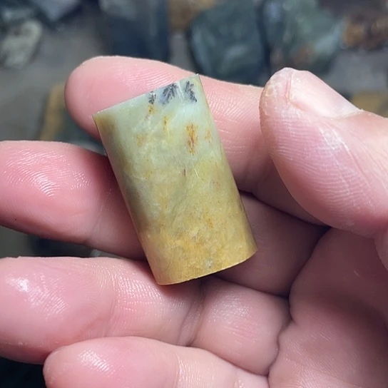 第***感岫岩河磨玉（透闪石质玉）未镶嵌挂件