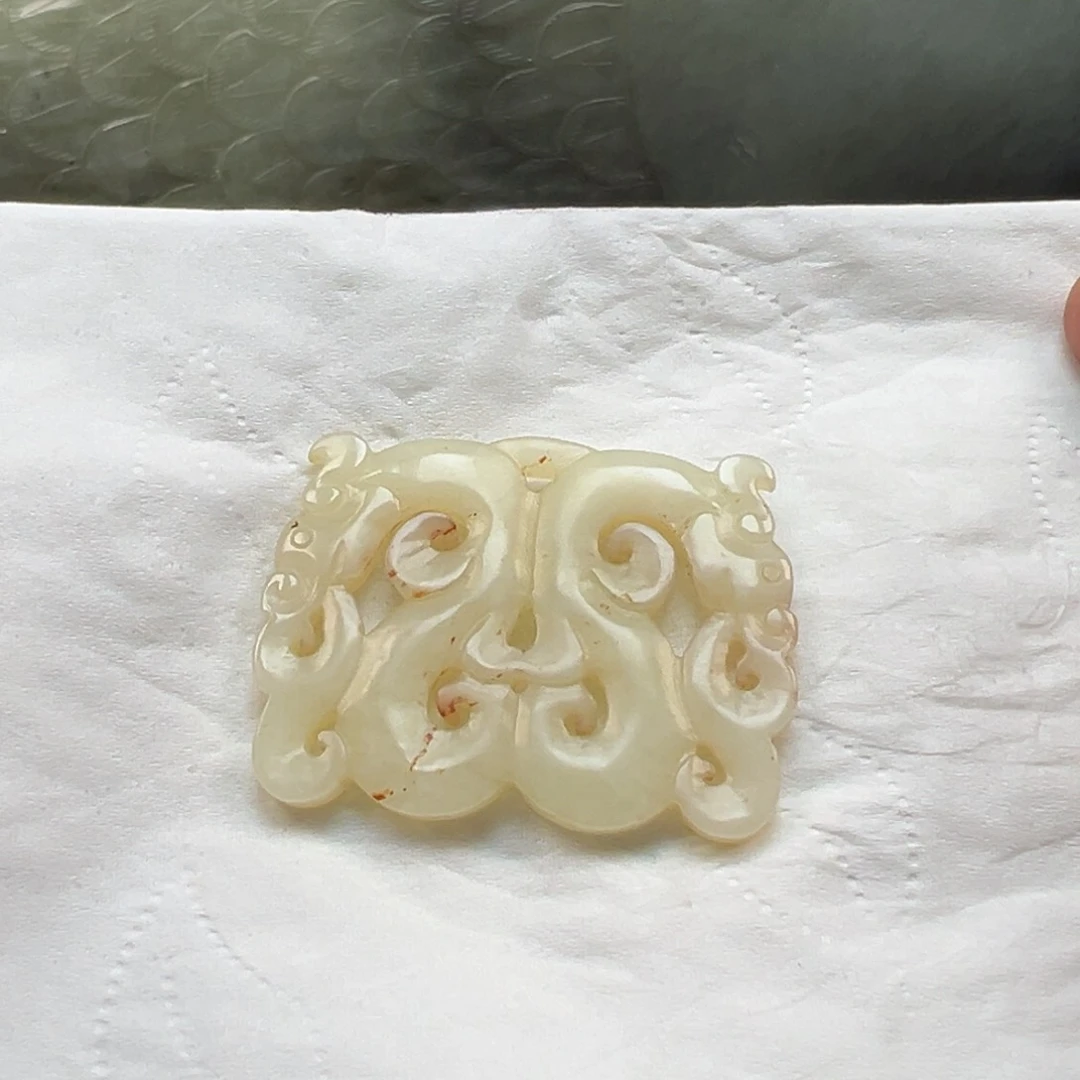 和田玉未镶嵌挂件不*说