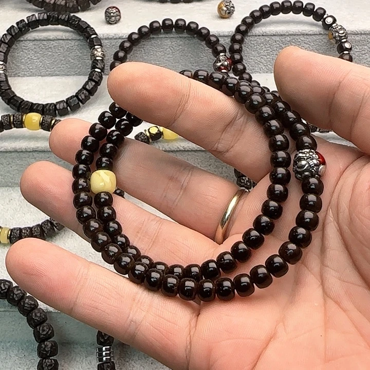 【闪购商品】手串椰蒂65双圈红貔貅蜡