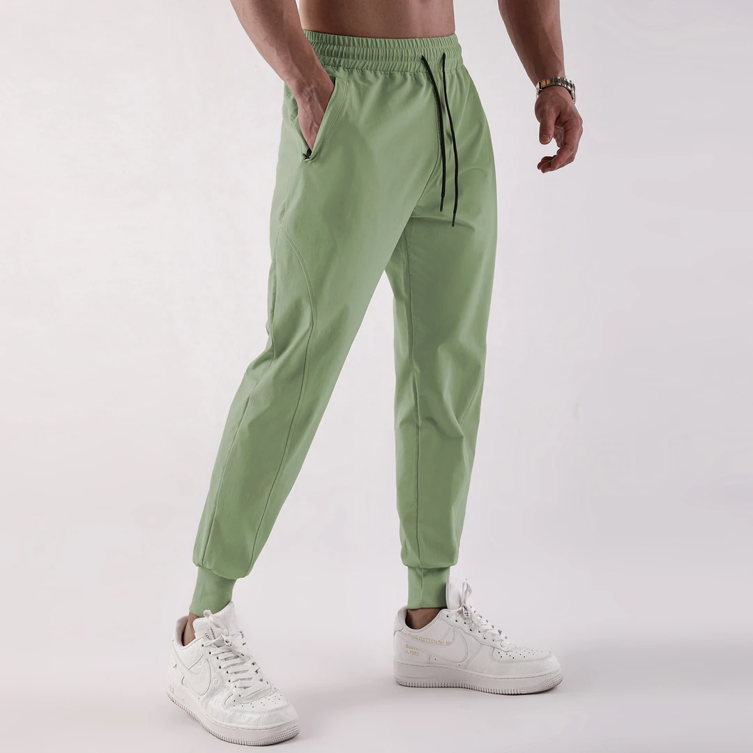 男士夏季运动卫裤梭织束脚裤户外透气速干休闲裤跑步训练篮球长裤