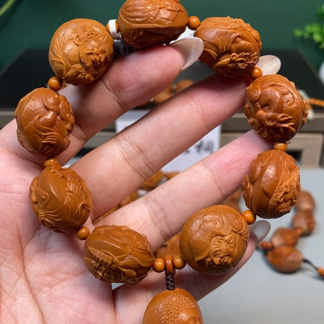 手串/手链橄榄核大师姐浮雕罗汉