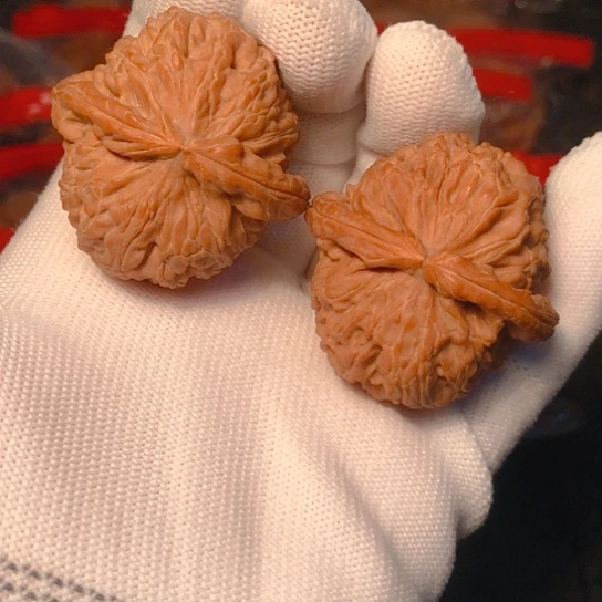 文玩核桃把件白狮子39