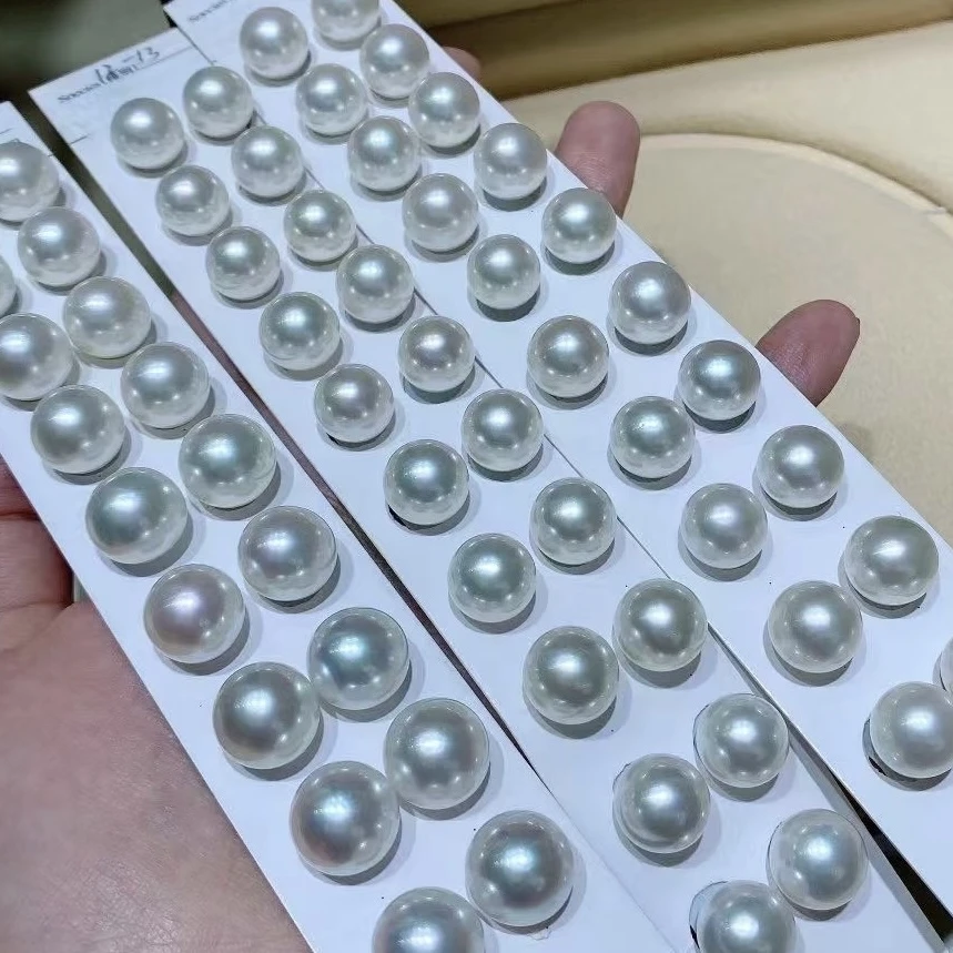 【裸珠定制】天然海水珍珠澳白单珠直播间选珠 多样性发一