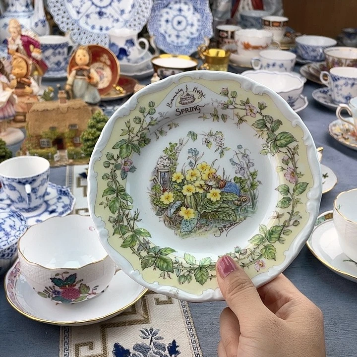 中古欧瓷瓷器小房子