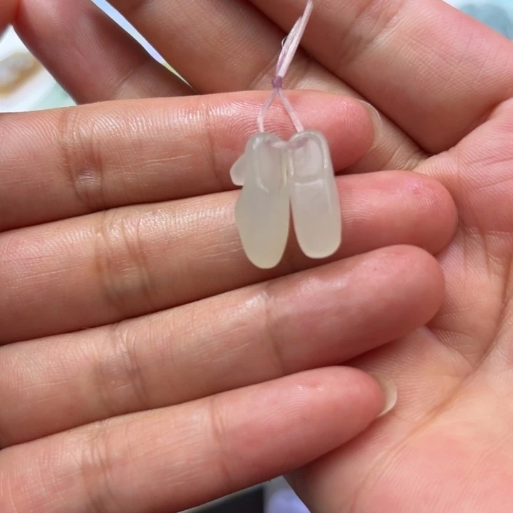 定制翡翠未镶嵌天然缅甸翡翠A货耳饰不退不换