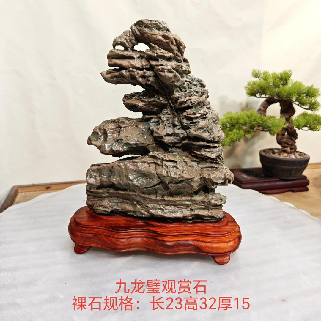 奇石景观石，九龙璧观赏石摆件