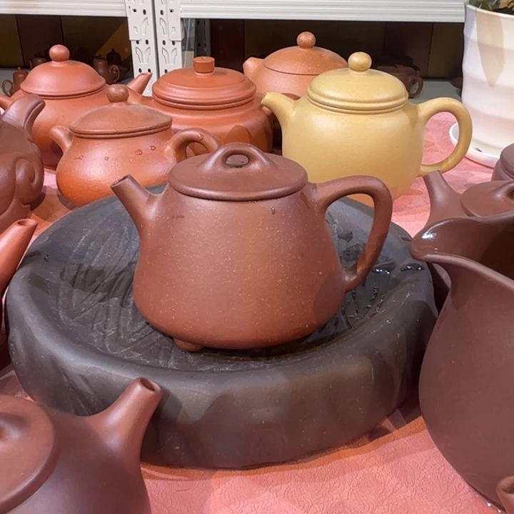 紫砂茶壶紫泥小高票120cc