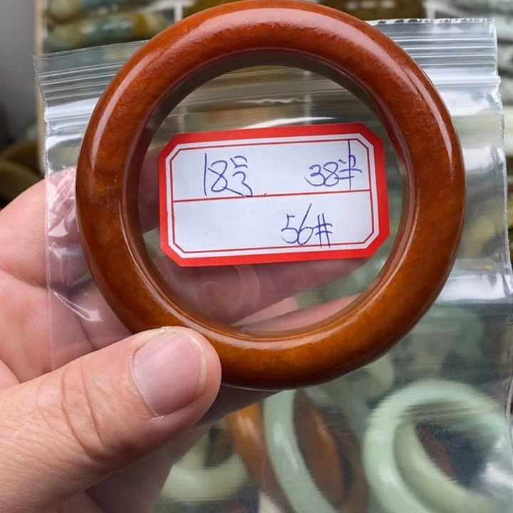 未镶嵌蛇纹石玉手绳༺****