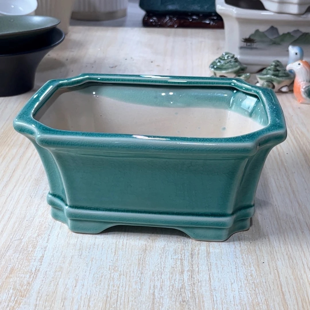 口径  20*15*9.5厘米陶瓷绿植多肉微瑕花盆