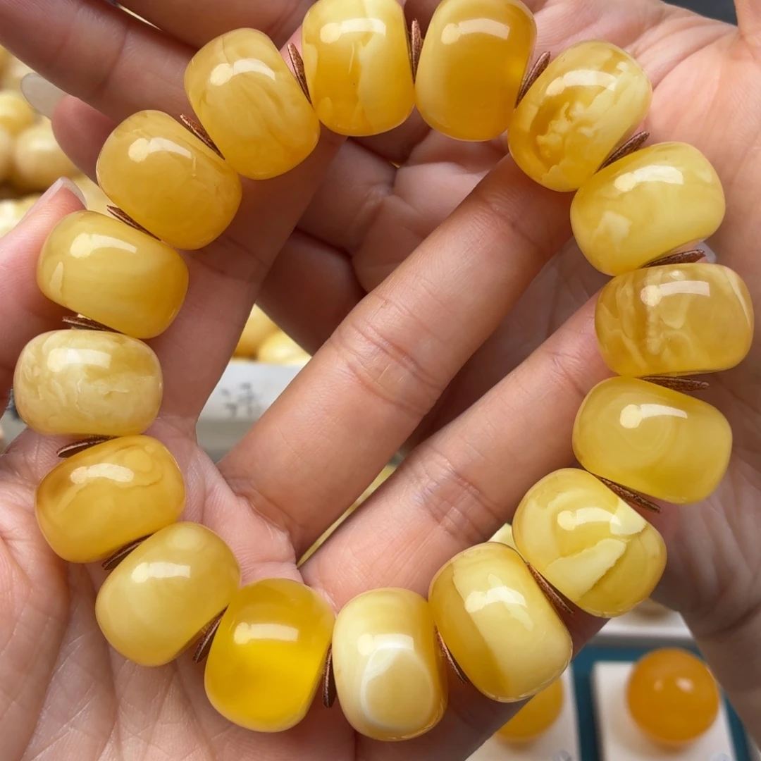 蜜蜡未镶嵌裸石19+蜜蜡手串