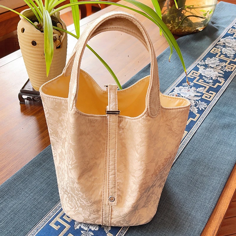 【菜篮子】人丝提花手工定制国风女包   51463