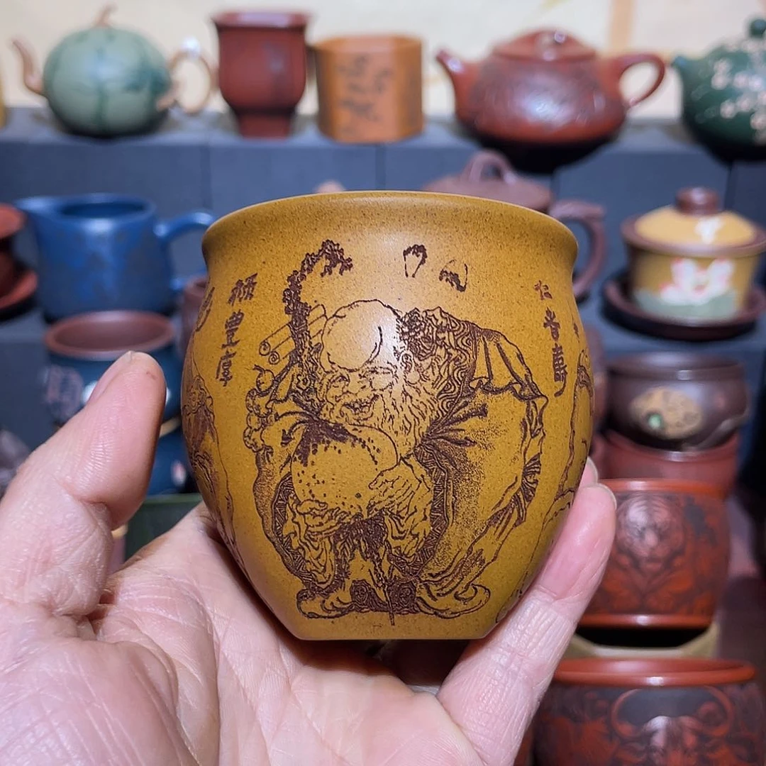 原矿紫砂手工主人杯