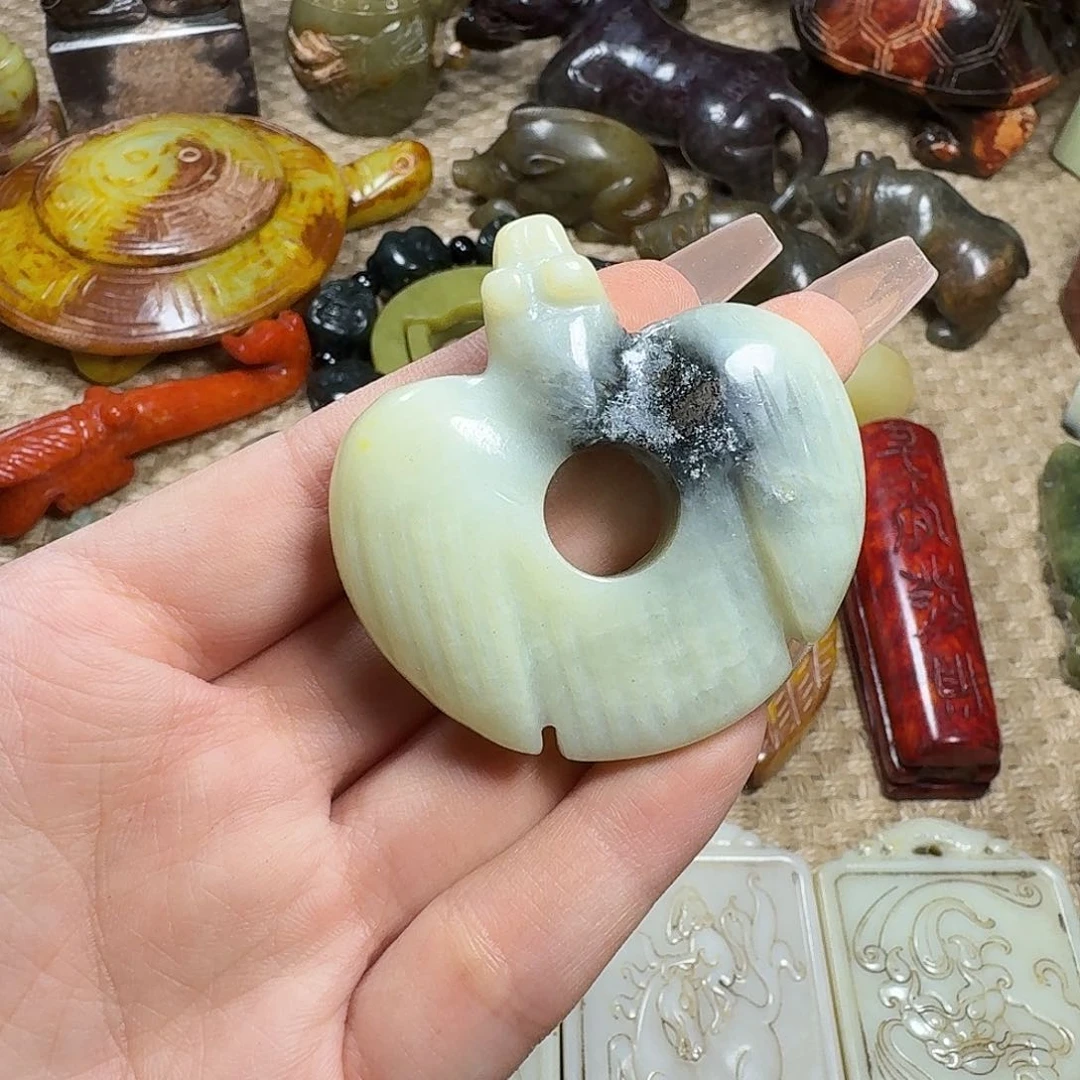白玉菩提吊坠挂件