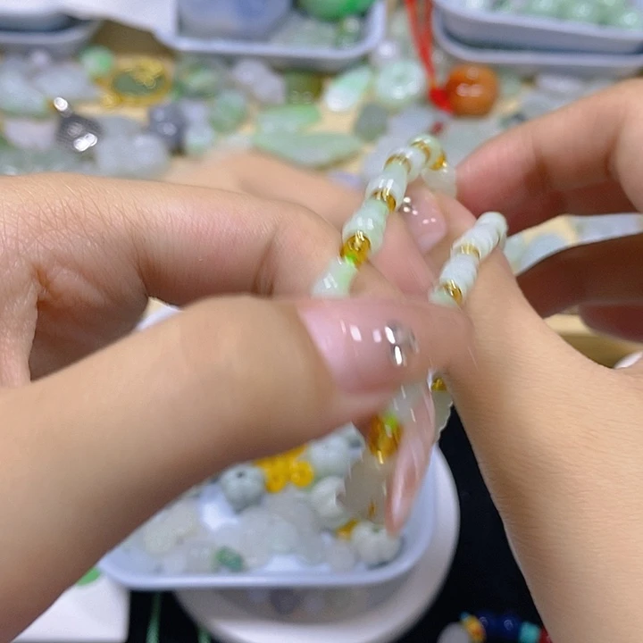 翡翠散珠天然缅甸翡翠