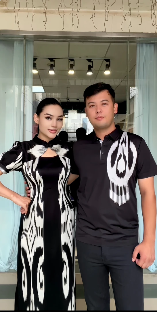 新疆风时尚情侣装，情侣礼服，艾提莱斯情侣装，男女情侣同款