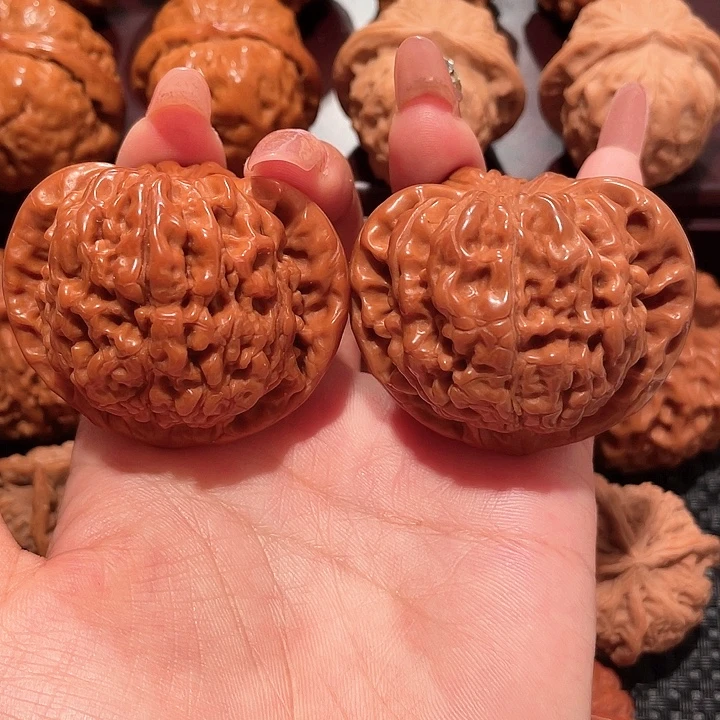 把件文玩核桃48龙鼎官帽